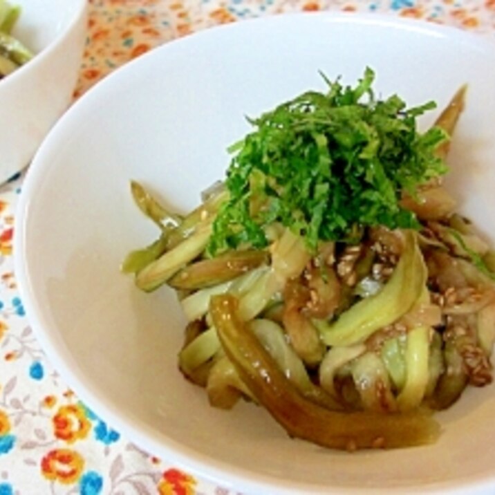 白ナスそうめんの青じそポン酢お浸し レシピ 作り方 By Mococo05 楽天レシピ 白ナスそうめんの青じそポン酢お浸し レシピ 作り方 By Mococo05 楽天レシピ